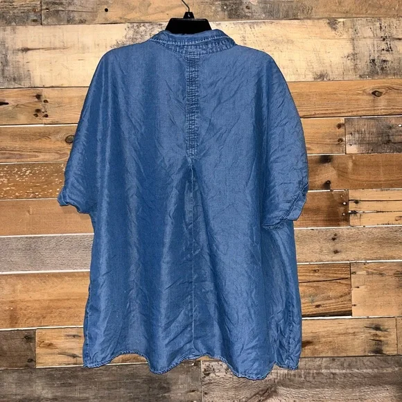 Terra & Sky Denim Blue Top - Picture 2 of 4